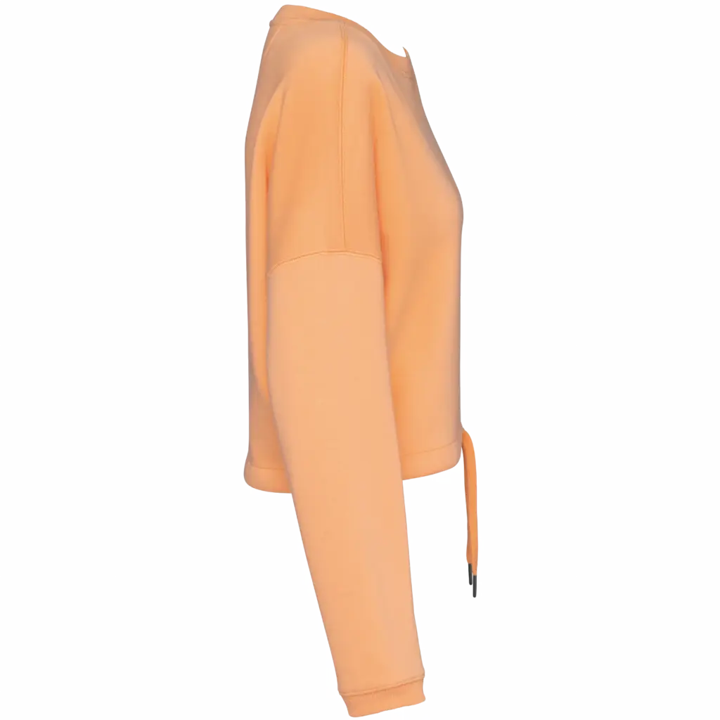 PS_NS429-S-2_APRICOT - Hidalgo-werbeartikel Ecologische cropped damessweater met ronde hals, apricot — productfoto 5