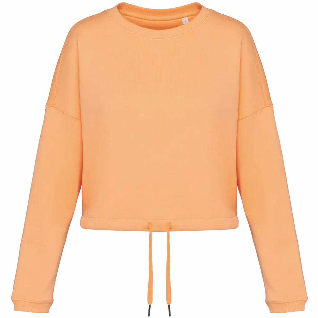 Cropped Damen Sweater bedrucken NS429 Bio Oversized XS-XL — Produktfoto 6
