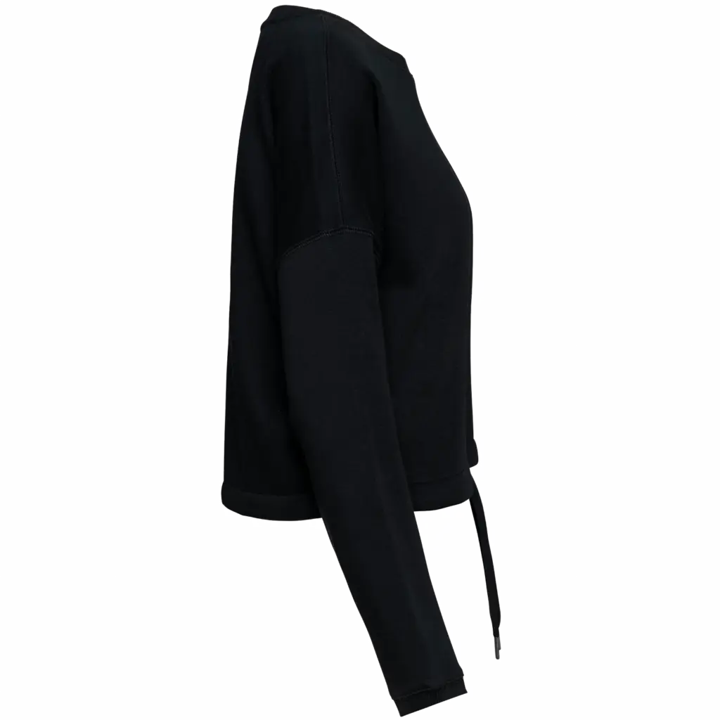 PS_NS429-S-2_BLACK - Hidalgo-werbeartikel Ecologische cropped damessweater met ronde hals, black — productfoto 6