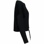PS_NS429-S-2_BLACK - Hidalgo-werbeartikel Ecologische cropped damessweater met ronde hals, black — productfoto 6