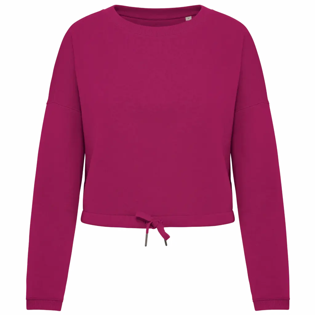 Cropped Damen Sweater bedrucken NS429 Bio Oversized XS-XL — Produktfoto 8