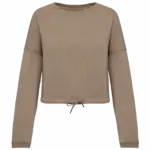 Cropped Damen Sweater bedrucken NS429 Bio Oversized XS-XL — Produktfoto 11