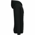Ecologische uniseks sweater met capuchon en verlaagde schouders French Terry, black — productfoto 5