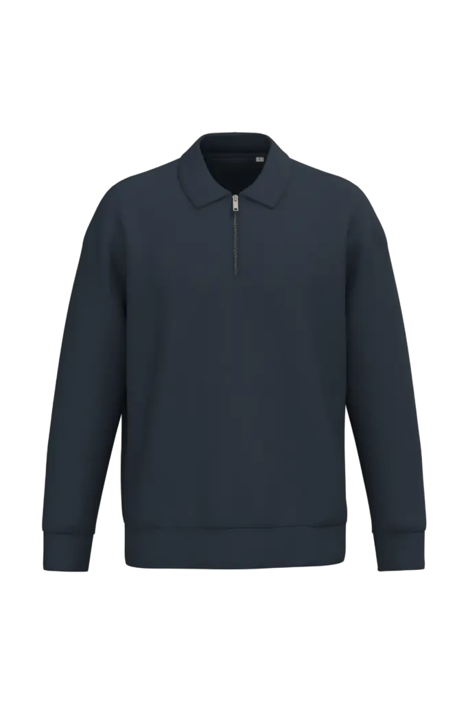 Printed NS432 Organic Quarter Zip Polo Sweater XS-XXL — product photo 9