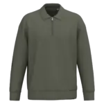 Printed NS432 Organic Quarter Zip Polo Sweater XS-XXL — product photo 10