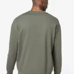 Ecologische uniseks sweater met ronde hals en verlaagde schouders in geborsteld fleece — productfoto 4