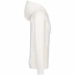 Ecologische uniseks sweater met capuchon en verlaagde schouders in geborsteld fleece, ivory — productfoto 6