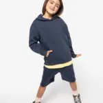 Ecologische oversized kindersweater met capuchon — productfoto 2