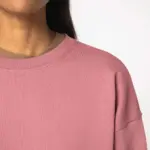 Ecologische dames sweater met ronde hals en verlaagde schouders — productfoto 2