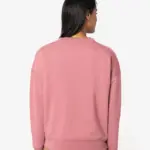 Ecologische dames sweater met ronde hals en verlaagde schouders — productfoto 4