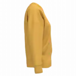 PS_NS439-S_SUNYELLOW - Hidalgo-werbeartikel Ecologische dames sweater met ronde hals en verlaagde schouders, sun yellow — productfoto 9