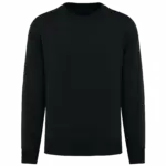 Ecologische oversized uniseks sweater met ronde hals, black — productfoto 6