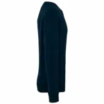 Ecologische oversized uniseks sweater met ronde hals, navy blue — productfoto 7