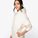 Ecologische uniseks oversized sweater met capuchon — productfoto 4