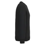 Ecologische uniseks sweater met ronde hals, black — productfoto 5