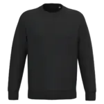 Ecologische uniseks sweater met ronde hals, black — productfoto 6