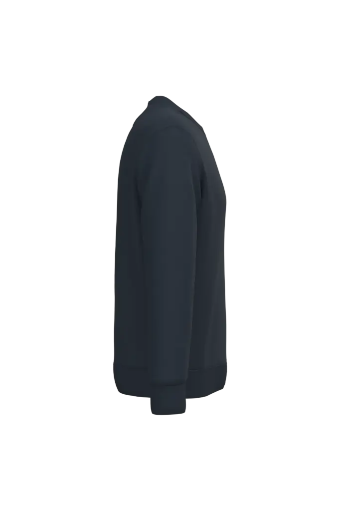 PS_NS443-S_NAVYBLUE - Hidalgo-werbeartikel Ecologische uniseks sweater met ronde hals, navy blue — productfoto 8