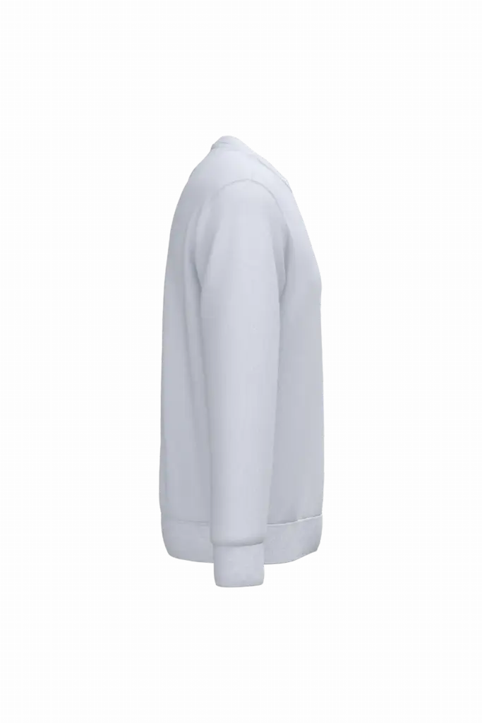 PS_NS443-S_WHITE - Hidalgo-werbeartikel Ecologische uniseks sweater met ronde hals, white — productfoto 9