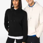 Ecologische uniseks sweater met capuchon — productfoto 3