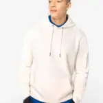 Ecologische uniseks sweater met capuchon — productfoto 4