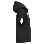 PS_NS446-S_BLACK - Hidalgo-werbeartikel Ecologische ruime, mouwloze damessweater met capuchon in French Terry, black — productfoto 6