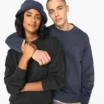 Duurzame oversized verwassen uniseks sweater met ronde hals