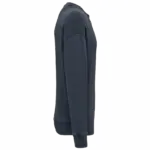 Duurzame oversized verwassen uniseks sweater met ronde hals, washed navy blue — productfoto 6