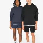 Duurzame uniseks oversized verwassen sweater met capuchon — productfoto 2