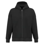 NS453 - Duurzaam uniseks oversized sweatervest met capuchon, black