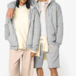 NS460-25_2026 - Hidalgo-werbeartikel Ecologische uniseks sweater met rits en sherpavoering