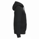 Ecologische uniseks sweater met rits en sherpavoering, black — productfoto 5
