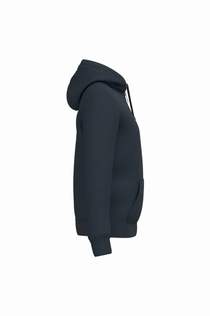 PS_NS460-S_NAVYBLUE - Hidalgo-werbeartikel Ecologische uniseks sweater met rits en sherpavoering, navy blue — productfoto 8