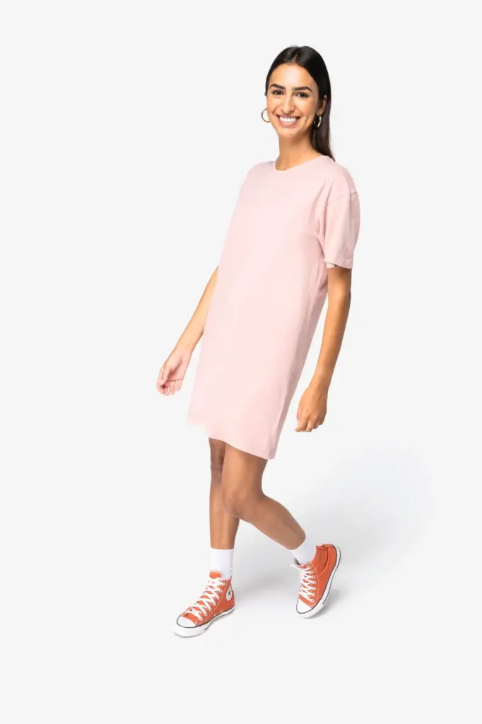 NS5000_2023 - Hidalgo-werbeartikel Ecologische verwassen T-shirtjurk — productfoto 2