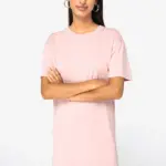 Ecologische verwassen T-shirtjurk — productfoto 3