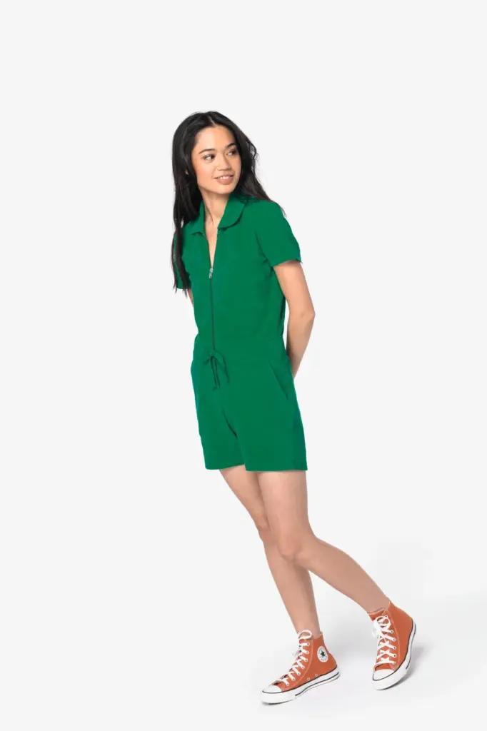 NS5002-28_2023 - Hidalgo-werbeartikel Ecologisch badstof jumpsuit voor dames — productfoto 2