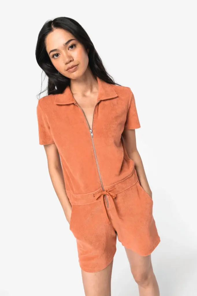 NS5002-11_2023 - Hidalgo-werbeartikel Ecologisch badstof jumpsuit voor dames — productfoto 3