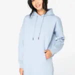 Ecologische sweaterjurk met capuchon