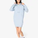 Ecologische sweaterjurk met capuchon — productfoto 2