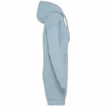 Ecologische sweaterjurk met capuchon, aquamarine — productfoto 5