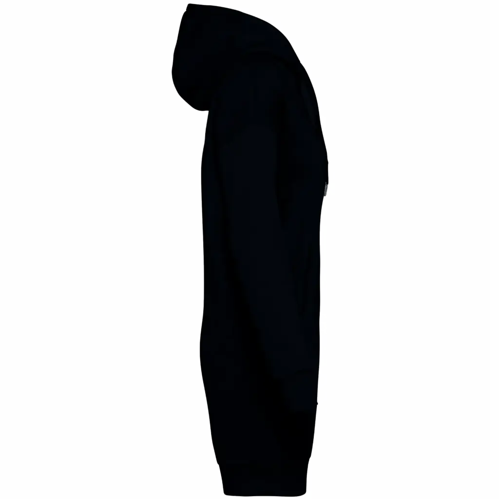 Ecologische sweaterjurk met capuchon, black — productfoto 6