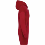Ecologische sweaterjurk met capuchon, hibiscus red — productfoto 7