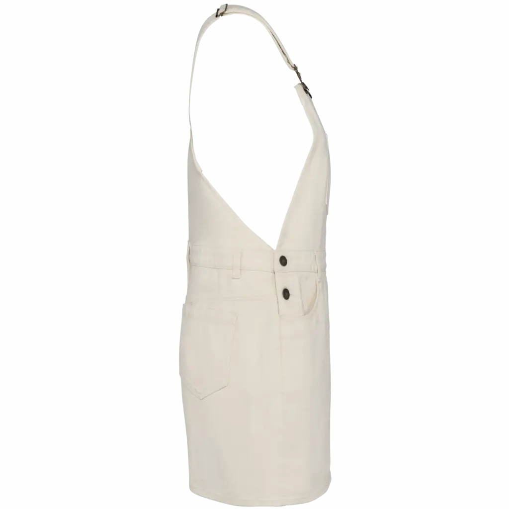 Ecologische salopettejurk, ivory — productfoto 5