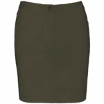 Ecologische damesrok, organic khaki — productfoto 8