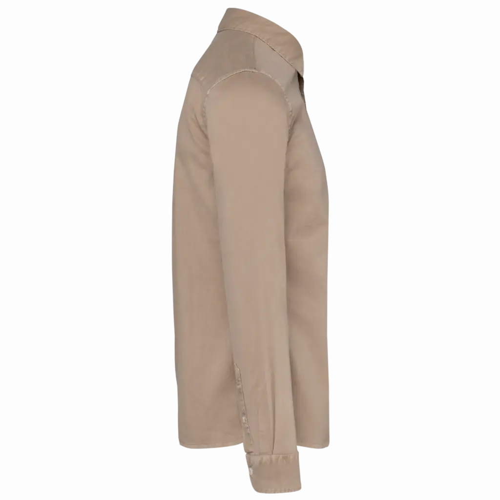 Ecologisch verwassen herenoverhemd, washed linen — productfoto 7