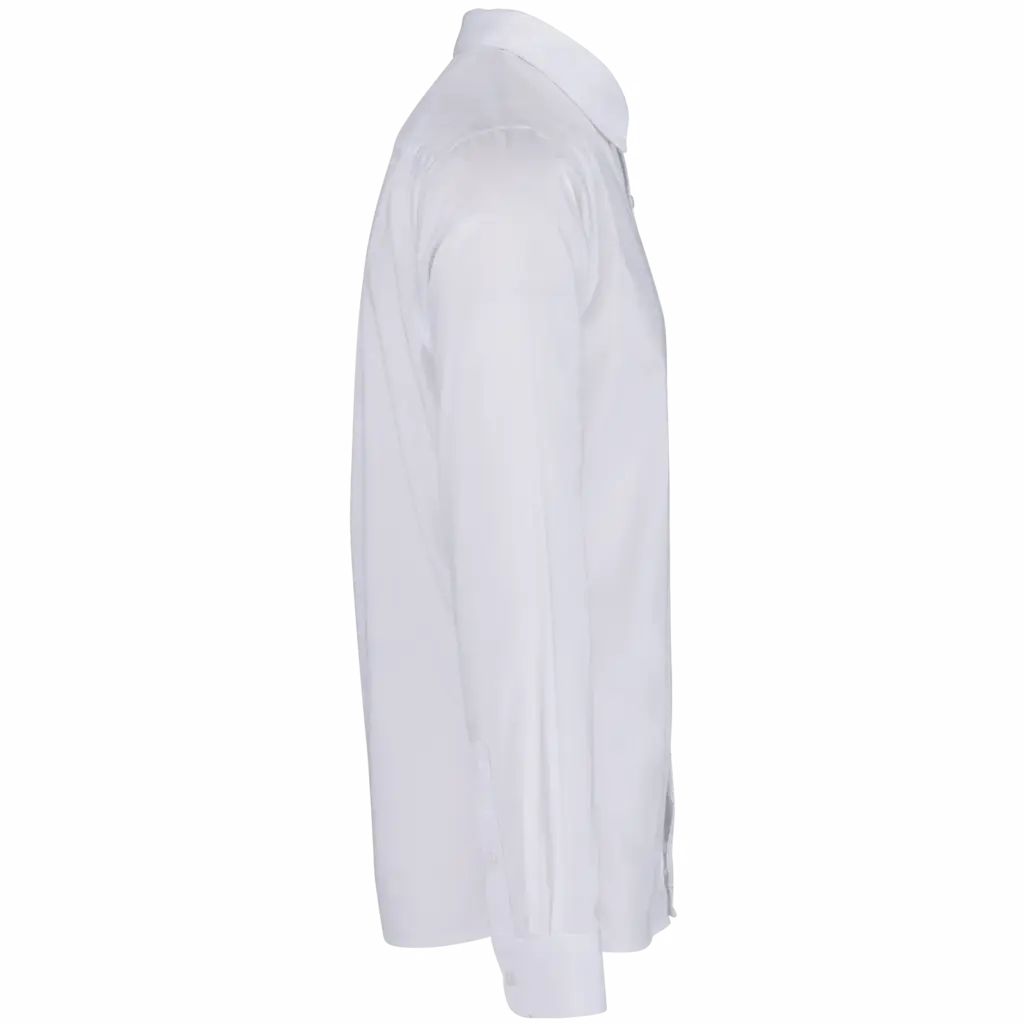 Ecologisch verwassen herenoverhemd, washed white — productfoto 10