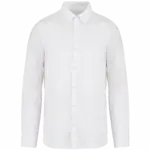 Ecologisch verwassen herenoverhemd, washed white — productfoto 11