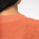Ecologische badstof t-shirtjurk met afhangende mouwen — productfoto 4
