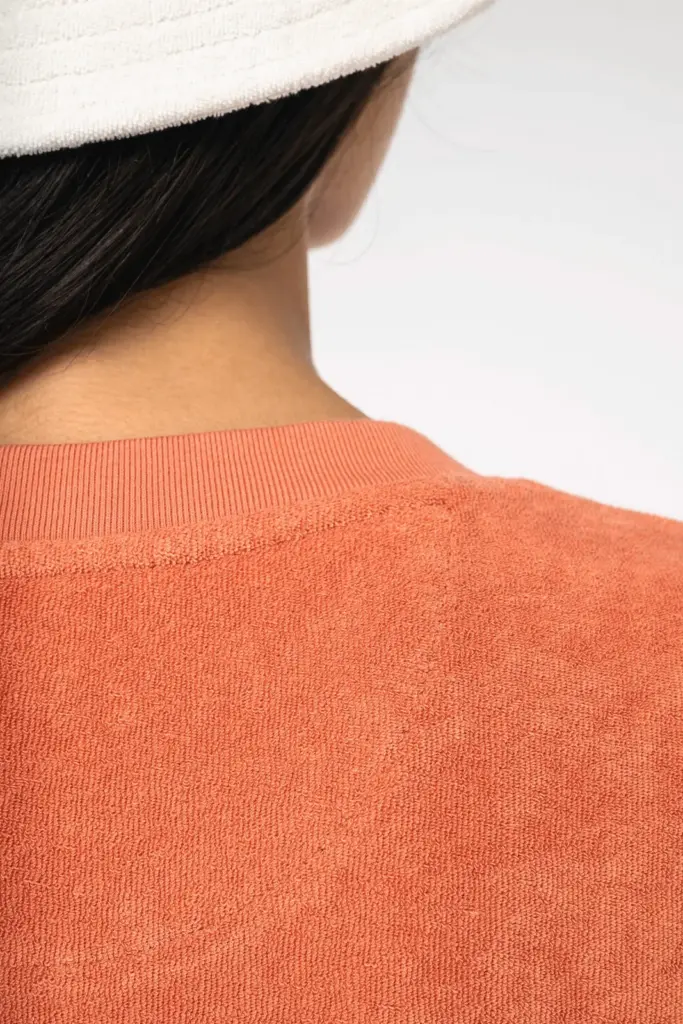 NS5028-8_2025 - Hidalgo-werbeartikel Ecologische badstof t-shirtjurk met afhangende mouwen — productfoto 4