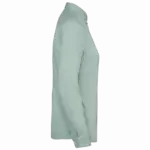 Ecologisch verwassen damesoverhemd, washed jade green — productfoto 6