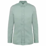 PS_NS503_WASHEDJADEGREEN - Hidalgo Ecologisch verwassen damesoverhemd, washed jade green — productfoto 7